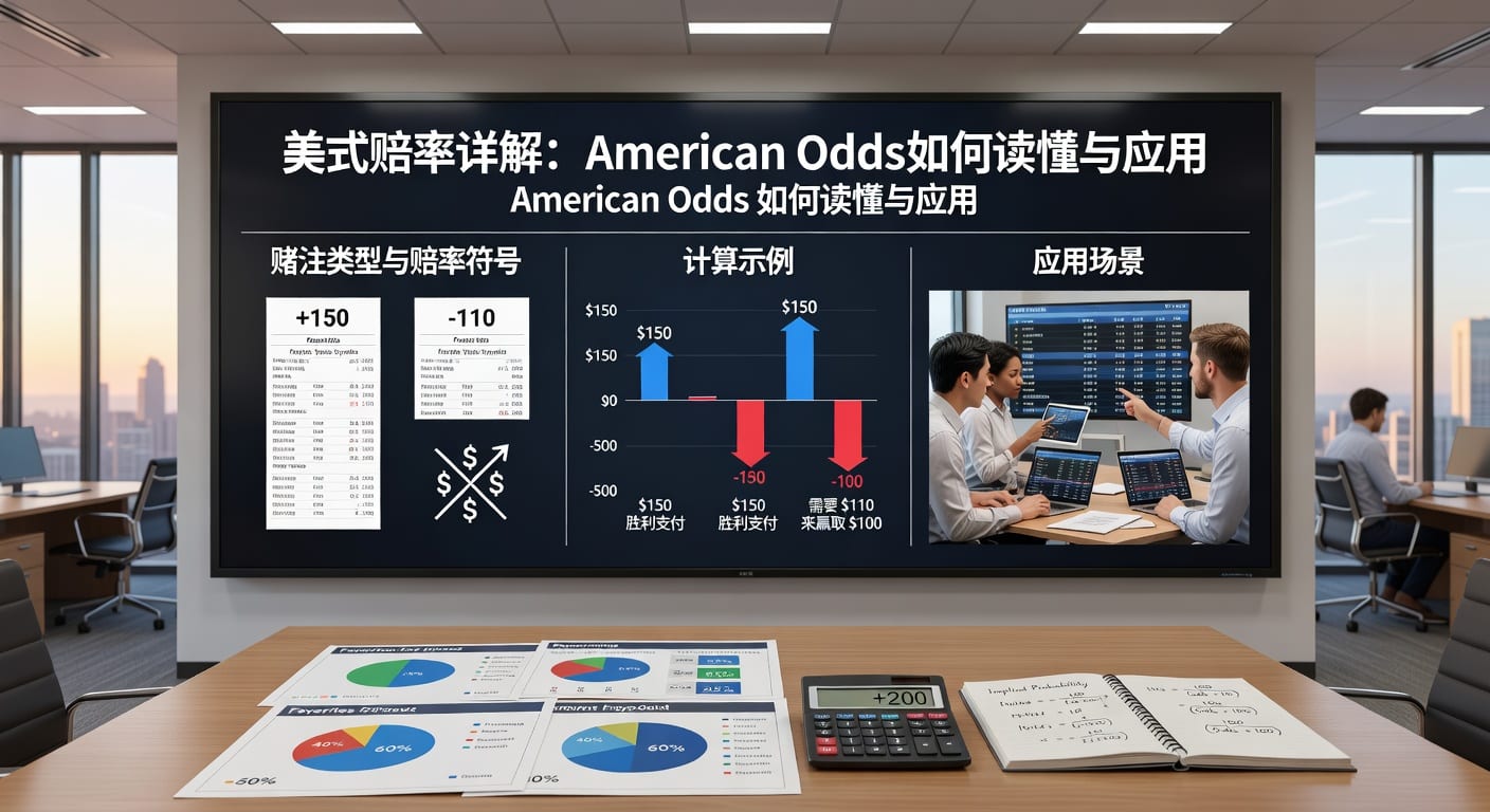 美式赔率 american odds：读法、换算与实战理解